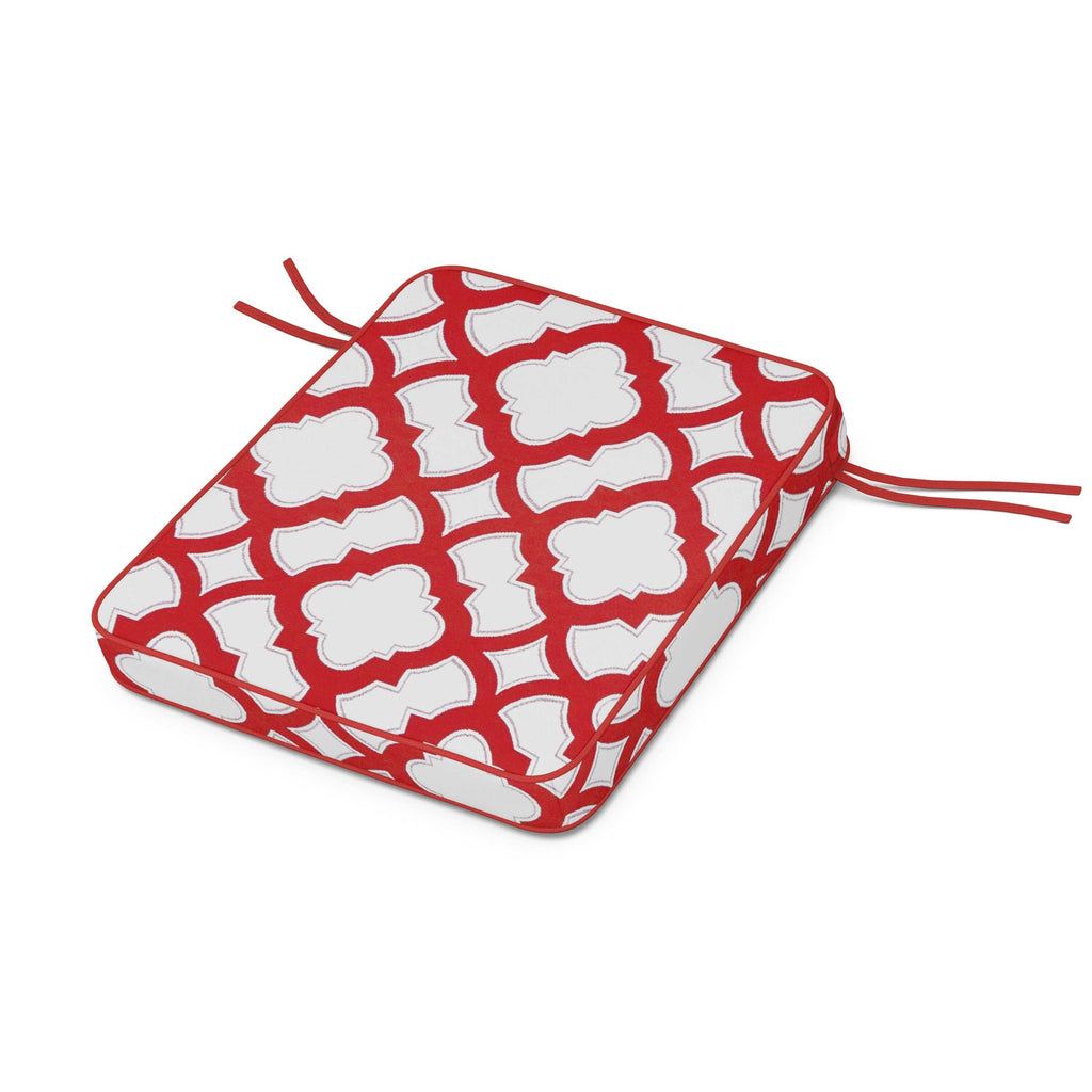 Chinoiserie Rocker Seat Cushion